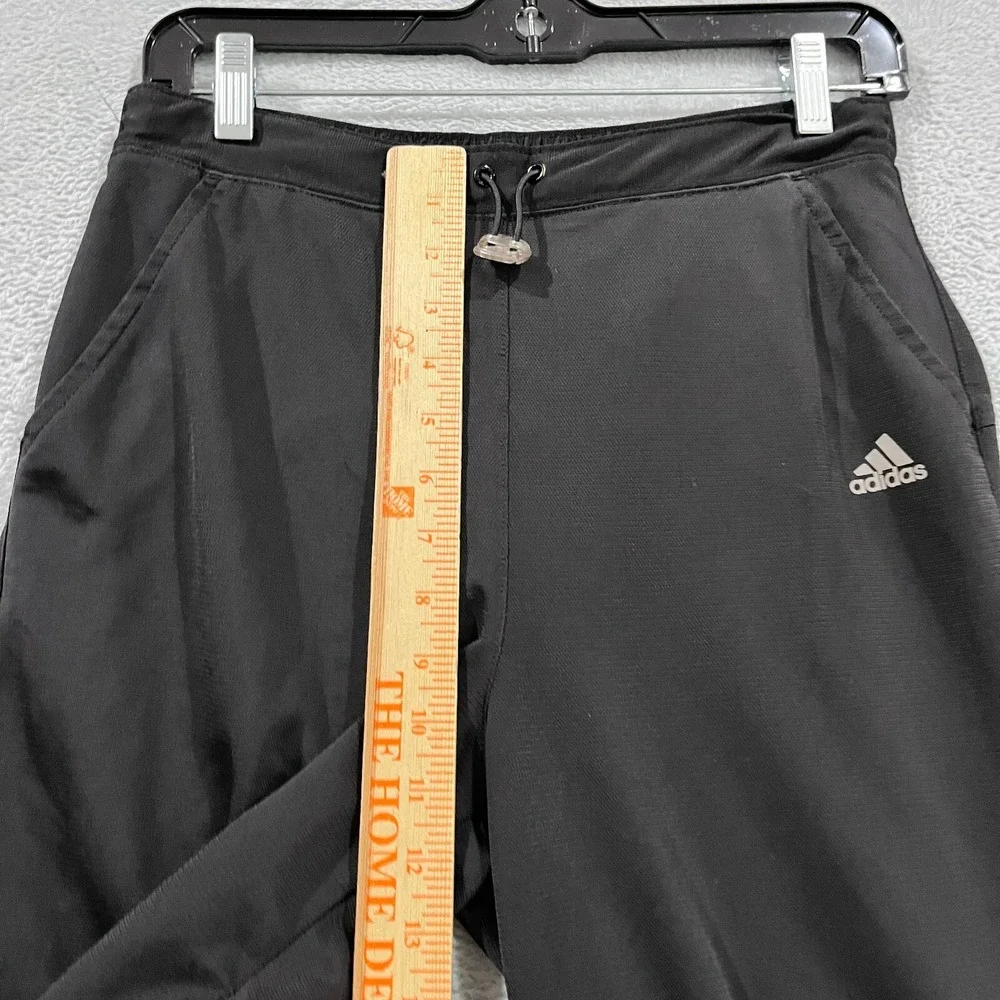 Adidas Track Pants Women's Small Black‎ Straight Leg Athleisure Workout Running